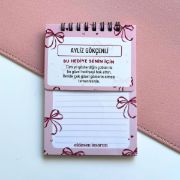 Fiyonklu Defter İsme Özel Karne Hediyesi resmi