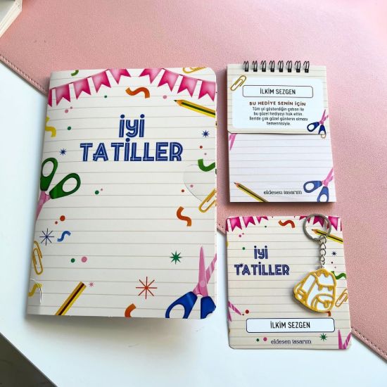 Makaslı İsme Özel Karne Seti resmi