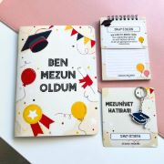 Mezuniyetli İsme Özel Karne Seti resmi