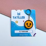 Gülen yüzlü İsme Özel Kartlı Anahtarlık resmi