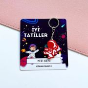 Astronotlu İsme Özel Kartlı Anahtarlık resmi